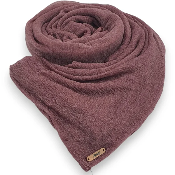 Abaqy Hijab Light Kashmir Shawl-Grape