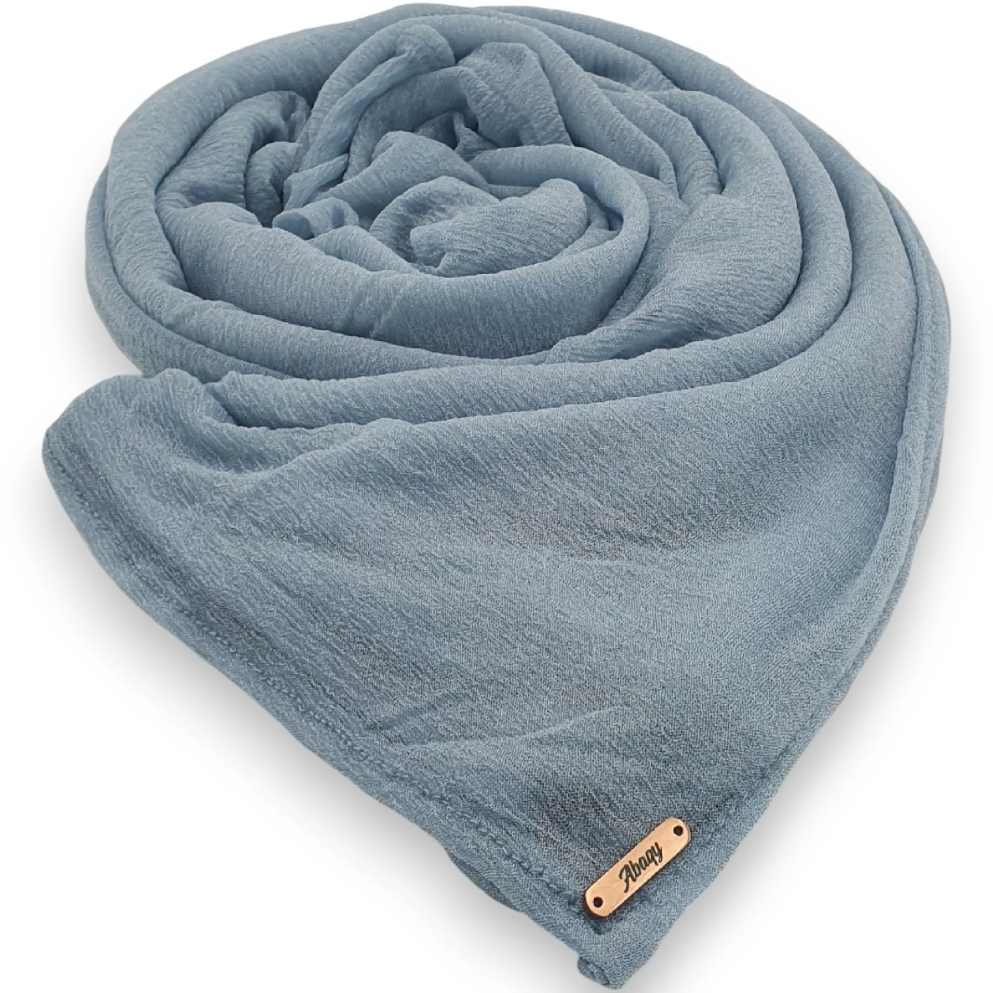 Abaqy Hijab Light Kashmir (Light Blue)01 Abaqy Hijab Light Kashmir Shawl Light Blue