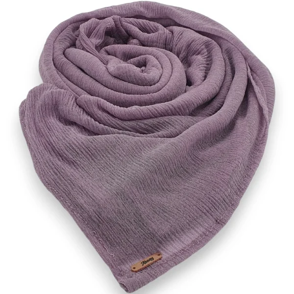 Abaqy Hijab Light Kashmir Shawl - Heather Purple