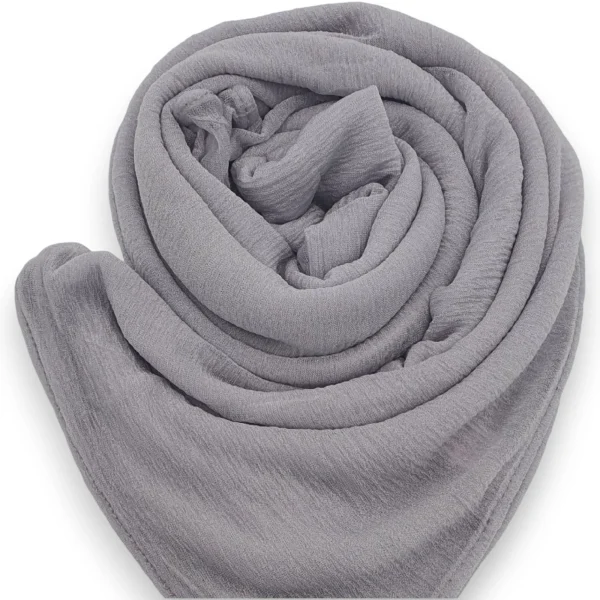 Abaqy Hijab Light Kashmir Shawl-Silver Gray