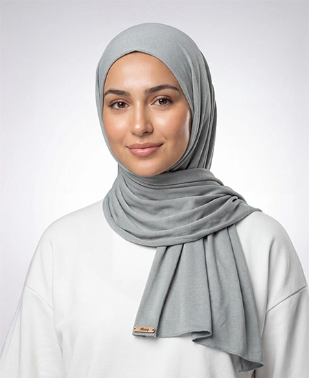 Saga Green Jersey Hijab Practical, Stretchy & Breathable Jersey One-Piece Hijab from ABAQY