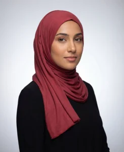Cordovan Red Jersey Hijab Practical, Stretchy & Breathable Jersey One-Piece Hijab from ABAQY