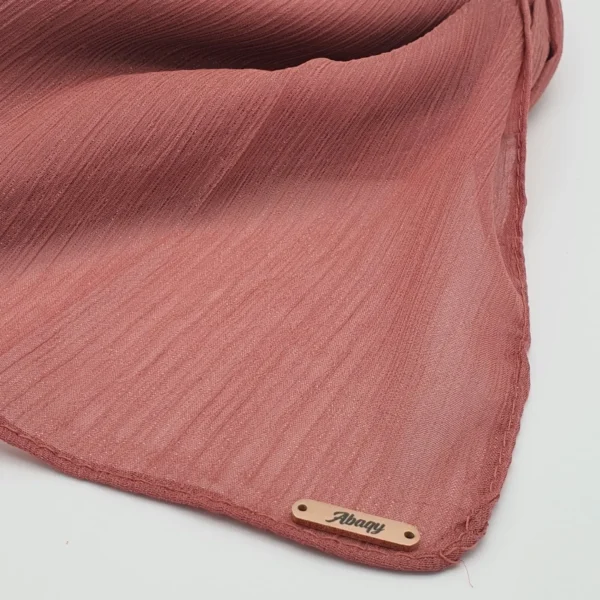 Abaqy Hijab Crinkle Chiffon (Cordovan)