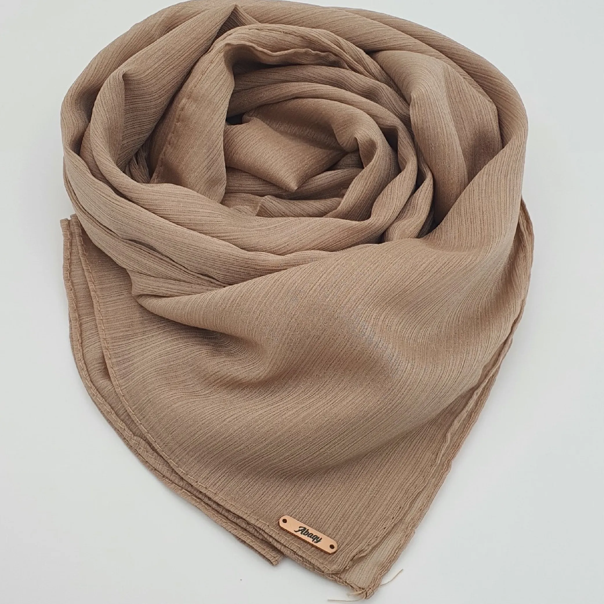 Crinkle Chiffon (Hazelnut Beige) Abaqy Hijab Crinkle Chiffon (Hazelnut Beige)