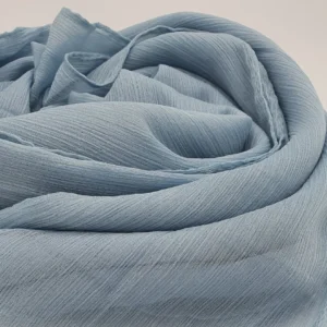 Abaqy Hijab Crinkle Chiffon (Light Blue)