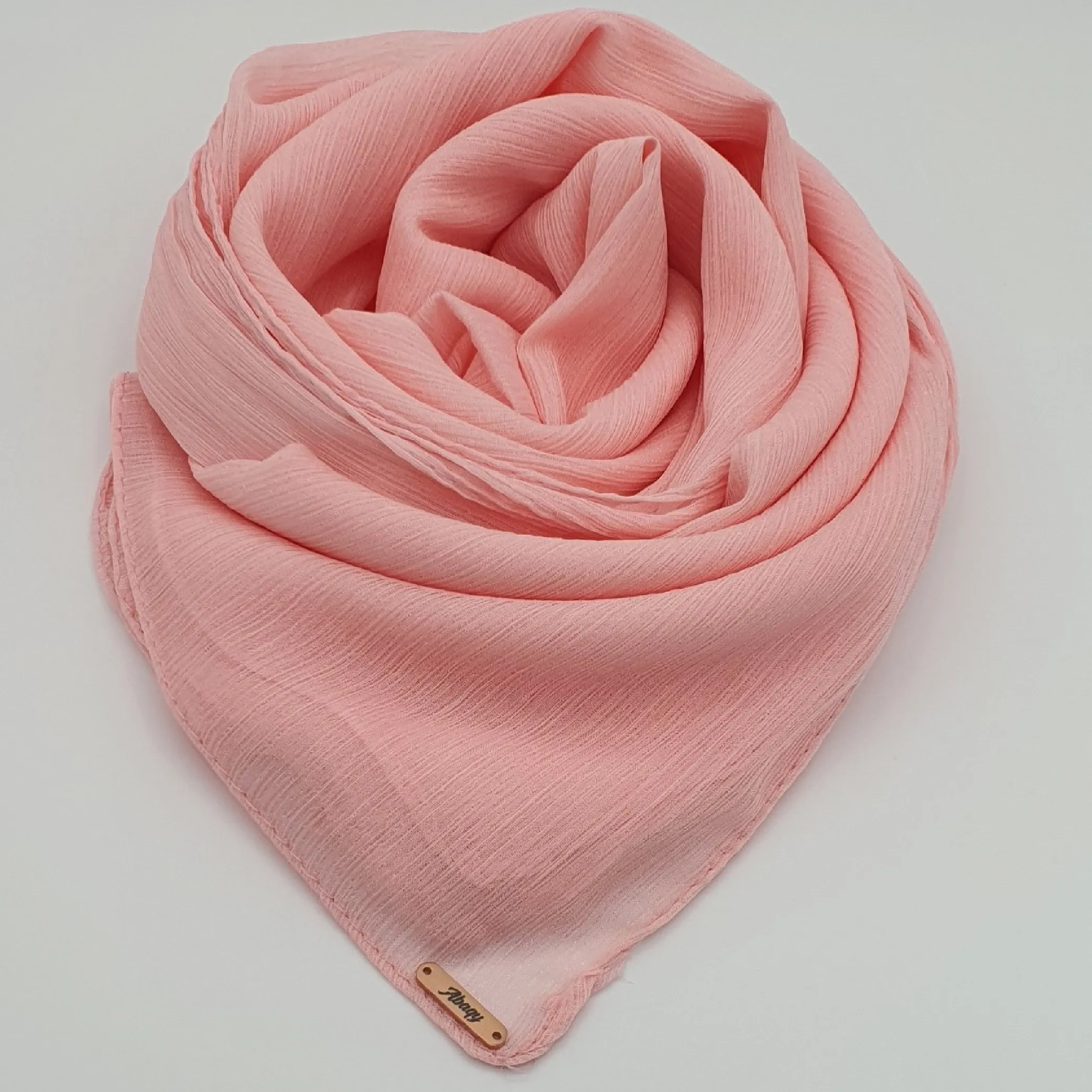 Crinkle Chiffon (Light Pink) Abaqy Hijab Crinkle Chiffon - Light Pink
