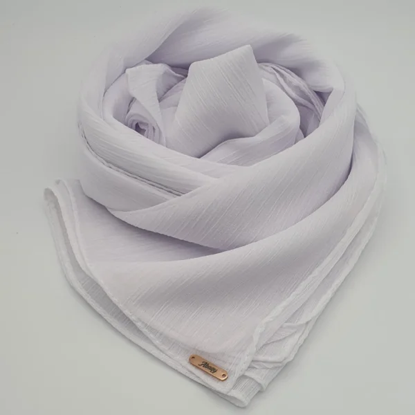 Abaqy Hijab - Crinkle Chiffon (White)