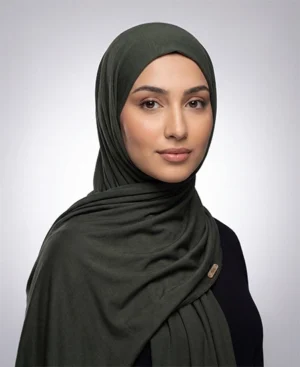 Hijab Offers 8 Dark Jungle Green Jersey Hijab