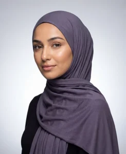 Yale Blue Jersey Hijab Practical, Stretchy & Breathable Jersey One-Piece Hijab from ABAQY
