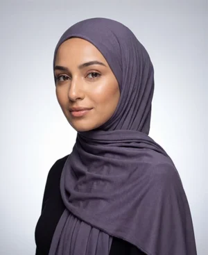 Yale Blue Jersey Hijab Practical, Stretchy & Breathable Jersey One-Piece Hijab from ABAQY