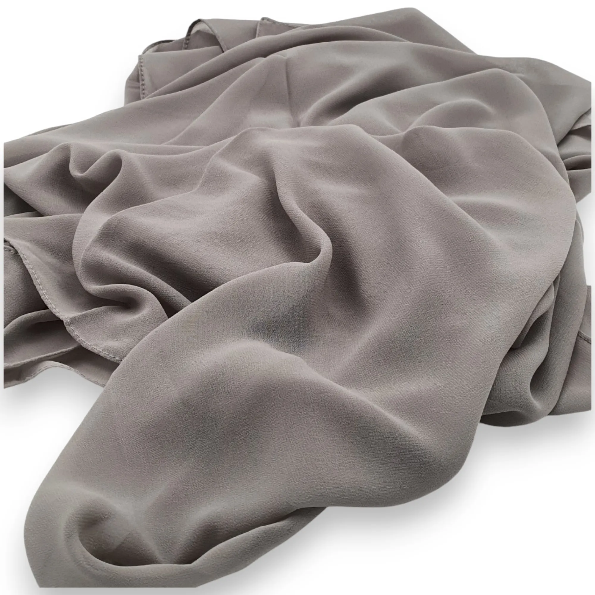 Abaqy Hijab Premium Chiffon Shawl-Ash Gray