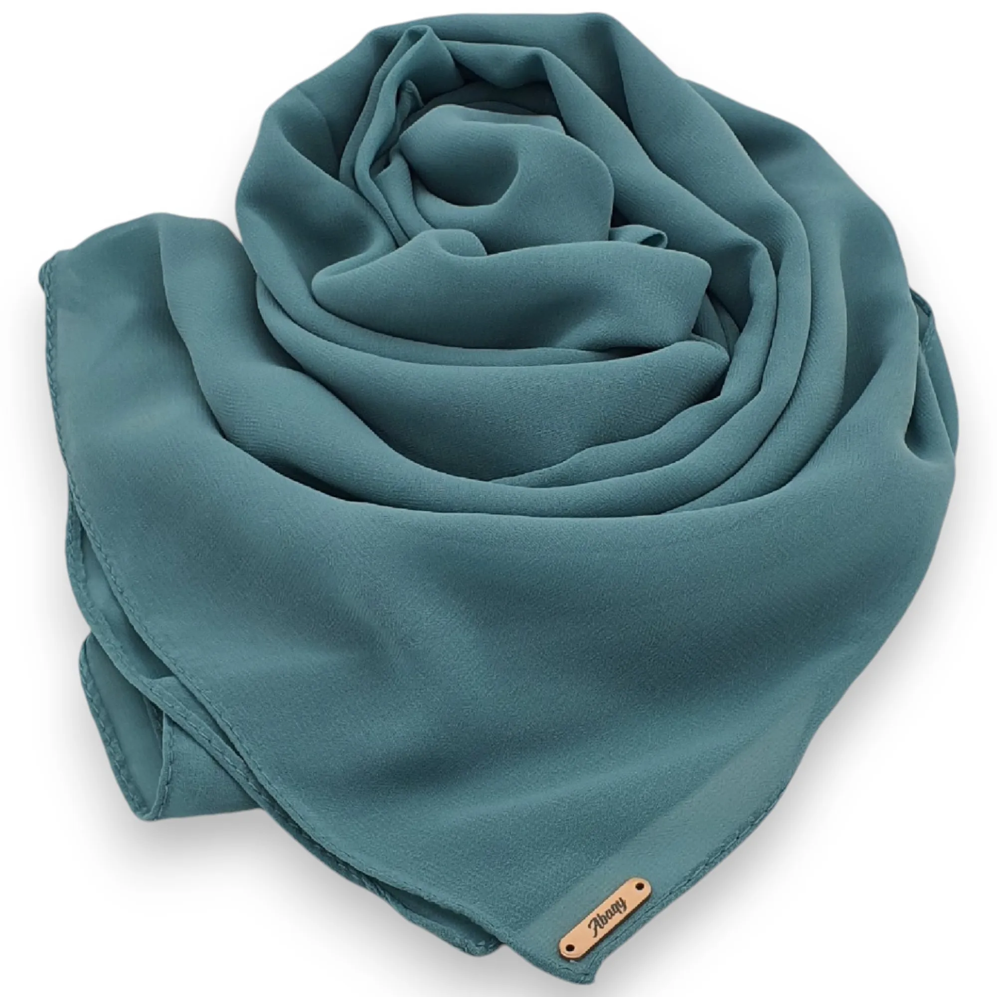 Abaqy Hijab Premium Chiffon - Blue Spruce01 Abaqy Hijab Premium Chiffon Shawl-Blue Spruce