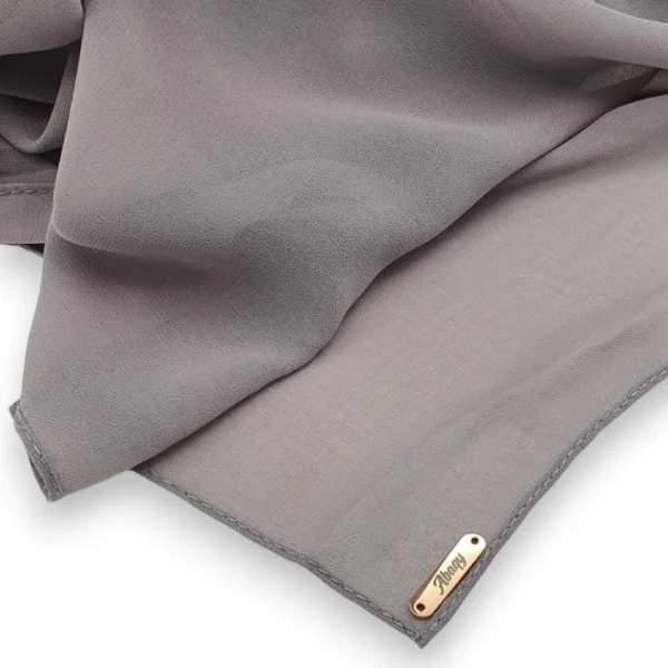 Abaqy Hijab Premium Chiffon Shawl-Gray