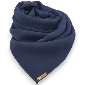 Abaqy Hijab Premium Chiffon Shawl-Navy Blue