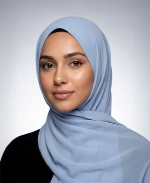 Crepe Georgette - Baby Blue