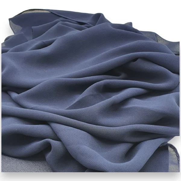 Abaqy Hijab Premium Chiffon Shawl-Navy Blue