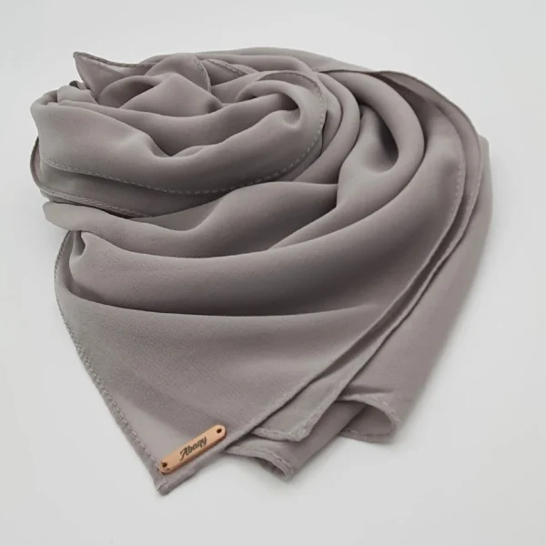 Abaqy Hijab Premium Chiffon - Ash Gray