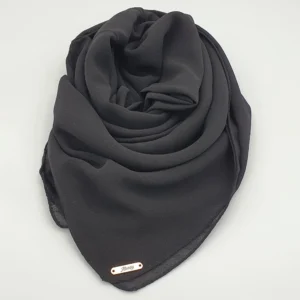 Abaqy Hijab Premium Chiffon - Black