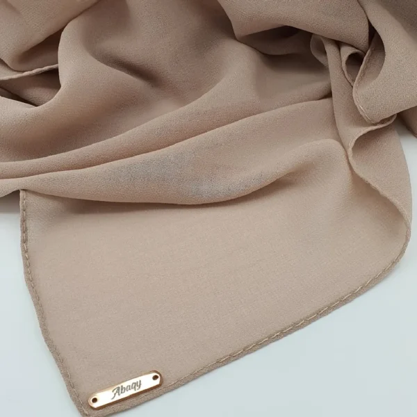 Abaqy Hijab Premium Chiffon Dark Nude