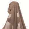 Abaqy Hijab Chiffon with Undercap - Beige