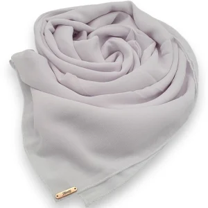 Abaqy Hijab Crepe Chiffon Shawl - White