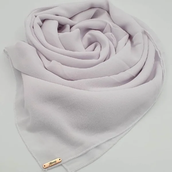 Abaqy Hijab Crepe Chiffon - White