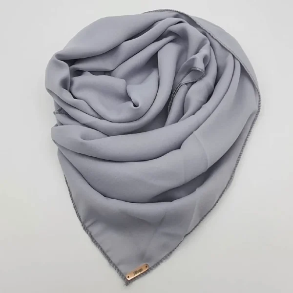 Abaqy Hijab Georgette - Cloud Gray