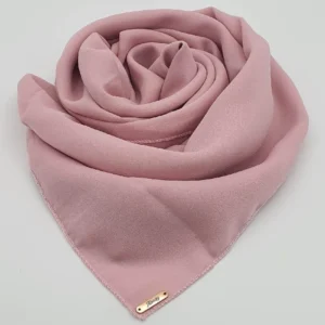 Abaqy Hijab Georgette - Crepe Pink