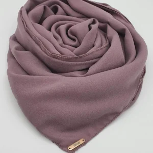 Abaqy Hijab crepe Georgette - Dusty Mauve