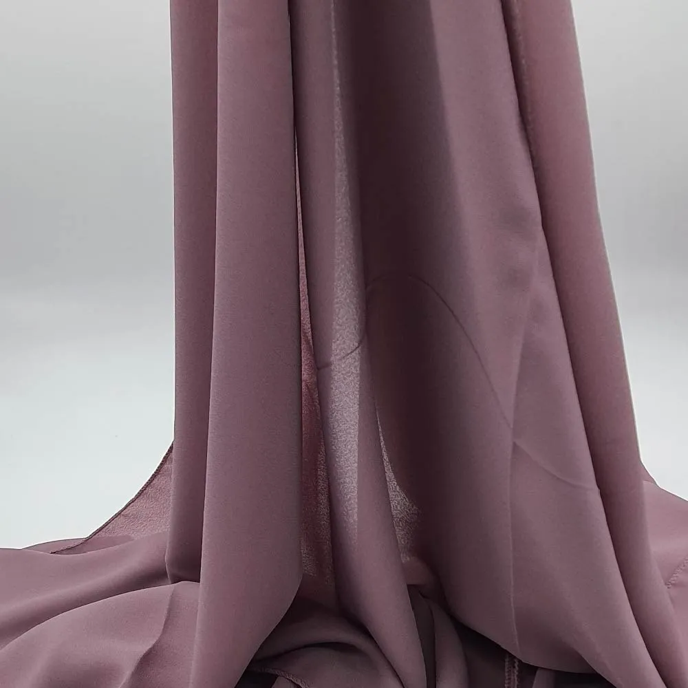 Abaqy Hijab Georgette - Dusty Mauve