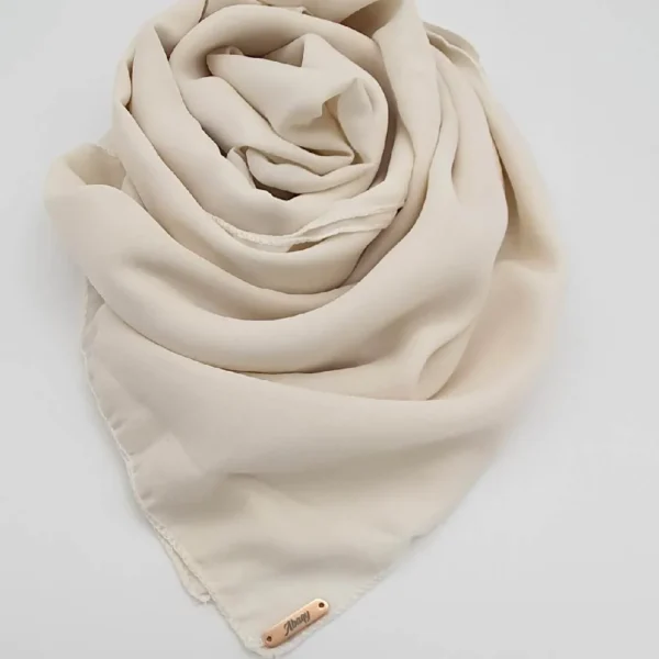 Abaqy Hijab Georgette - Ivory