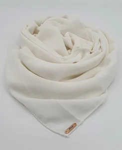 Introducing our Ivory Crepe Chiffon Hijab, crafted from smooth, soft, and non-transparent fabric. This lightweight hijab offers an elegant drape for a sophisticated look, perfect for those who value both comfort and style.