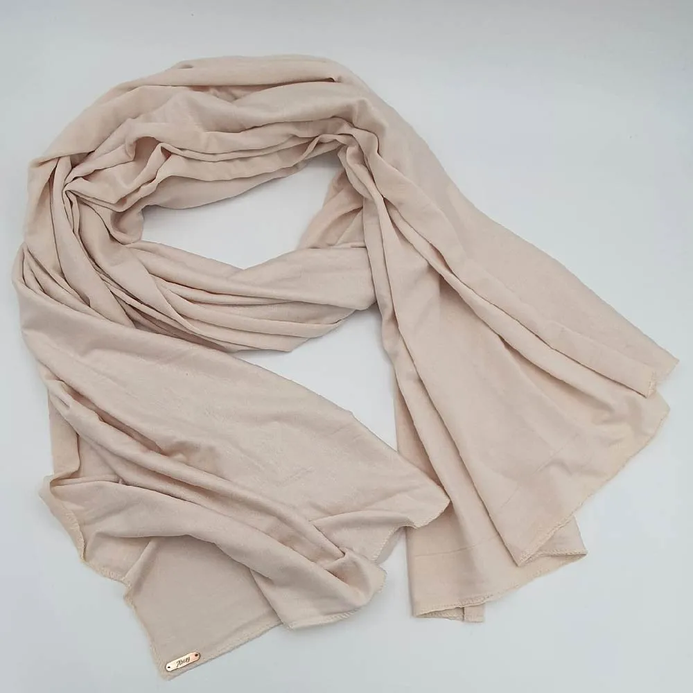 Jersey - Light Cream-01 Light Cream Jersey Hijab