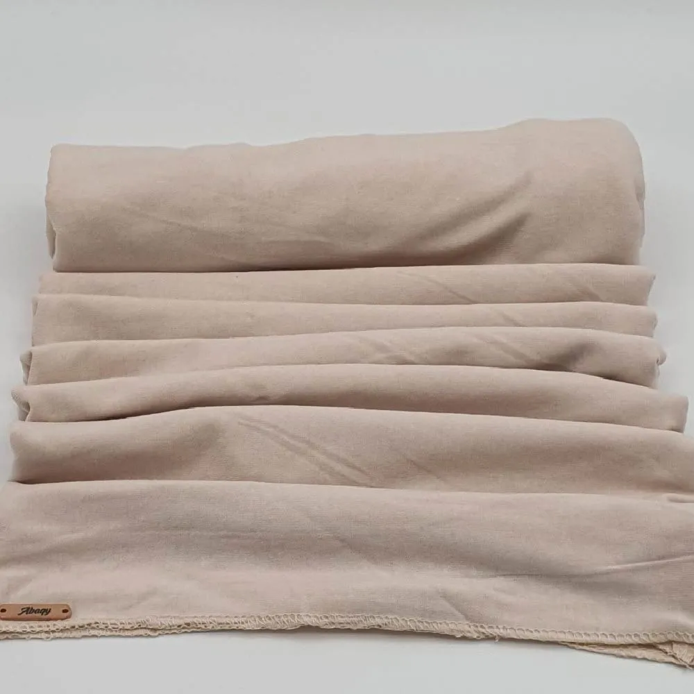 Jersey - Light Cream-03 Abaqy Hijab Jersey - Light Cream