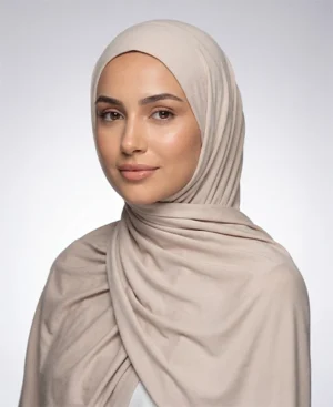 Light Cream Jersey Hijab