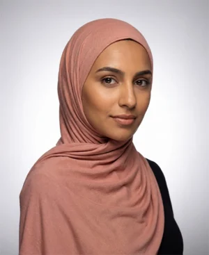 Pastel Peach Jersey Hijab