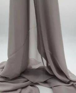 Premium Ash-Grey Chiffon Hijab by Abaqy Hijab Store in USA