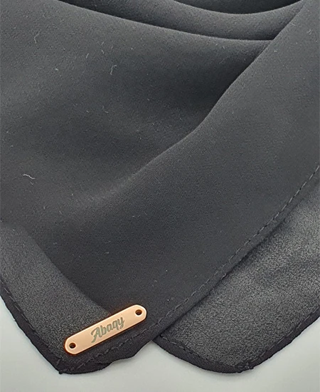 Premium Black Chiffon Hijab by Abaqy Hijb Store in USA