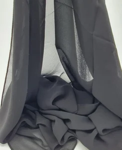 Premium Black Chiffon Hijab by Abaqy Hijb Store in USA