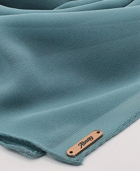 Premium Blue-Spruce Chiffon Hijab by Abaqy Hijab Store in USA