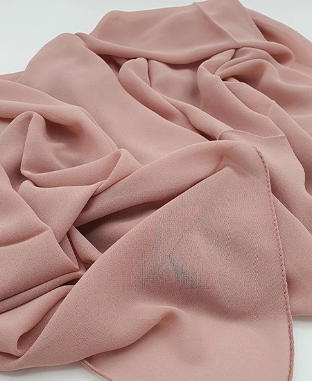 Premium Dusty-Rose Chiffon Hijab by Abaqy Hijab in USA
