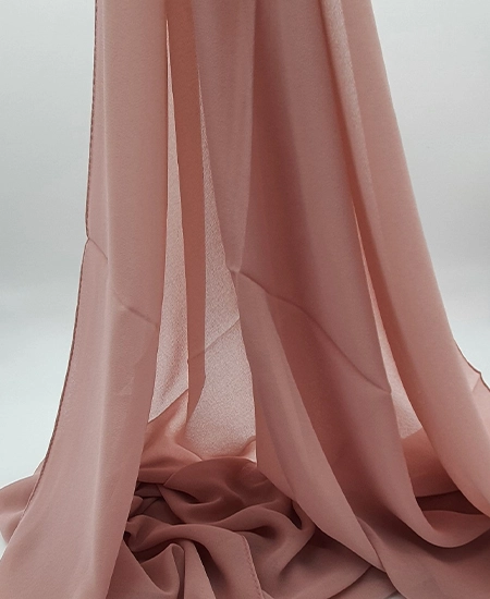 Premium Dusty-Rose Chiffon Hijab by Abaqy Hijab in USA