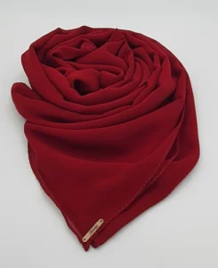 Premium Chiffon Maroon Red Hijab Shawl in USA