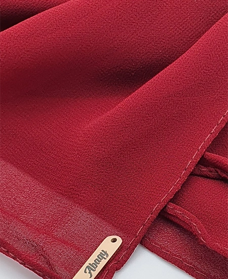 Premium Chiffon Maroon Red Hijab Shawl in USA