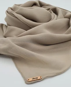 Premium Chiffon Nude Beige Hijab Shawl in USA