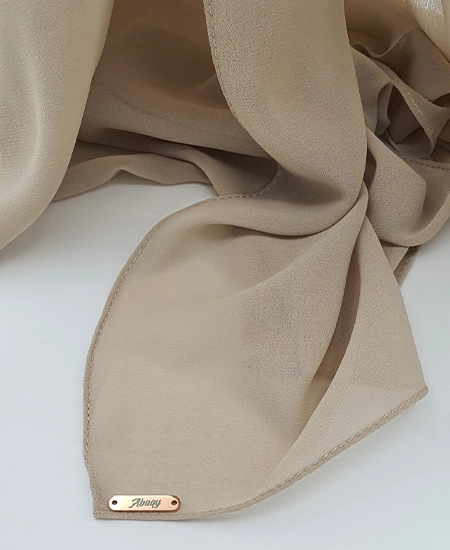 Premium Chiffon Nude Beige Hijab Shawl in USA
