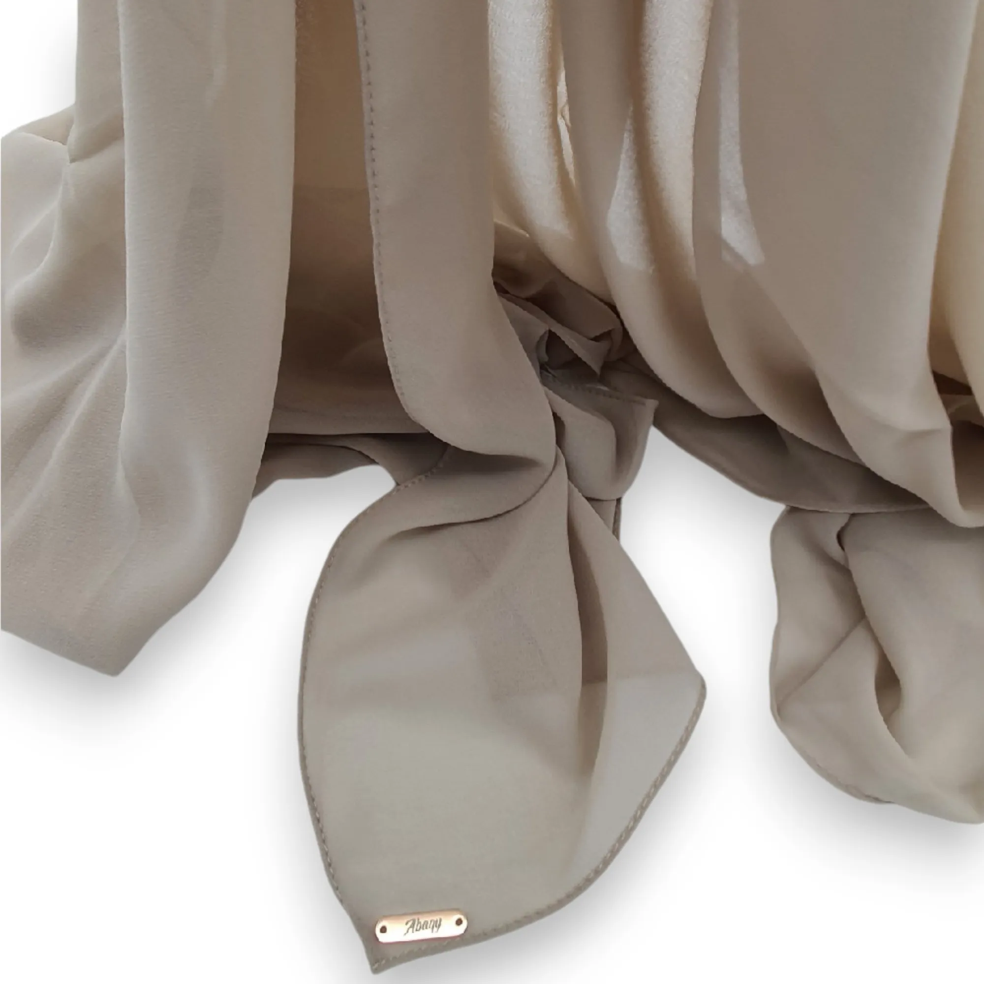 Premium Chiffon Nude Beige03 Premium Chiffon Shawl Nude Beige