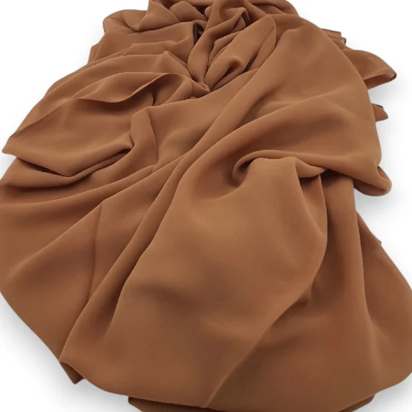 Premium Chiffon Shawl Caramel Brown