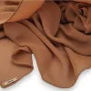 Premium Chiffon Shawl Caramel Brown