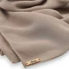 Premium Chiffon Shawl Dark Nude